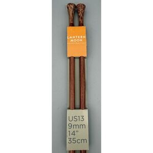 Lantern Moon Handcrafted Rosewood Crochet Knitting Needles US 13 9mm 14" 35cm